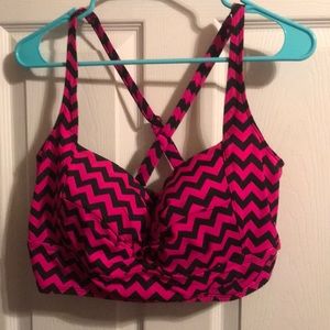 Torrid plus size 1 navy and pink guc